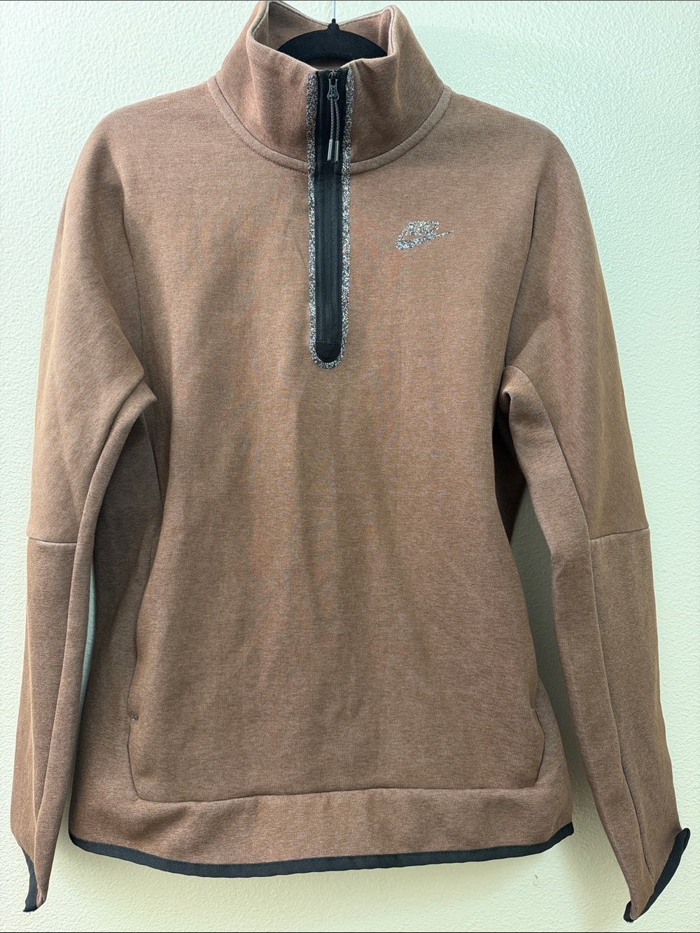 Nike Brown Half-Zip Fleece Pullover